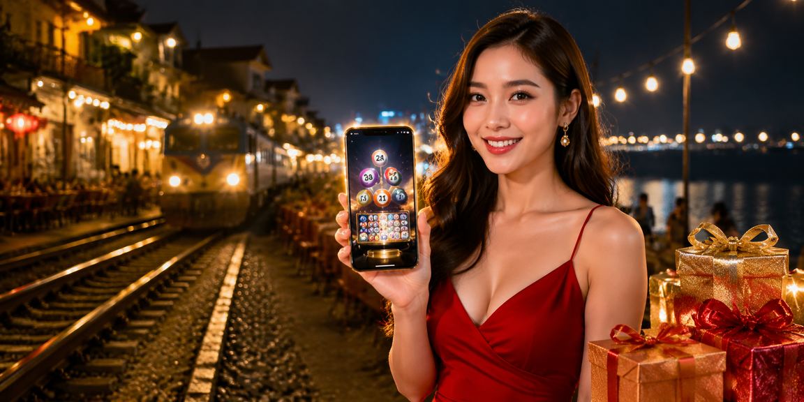 Người dùng Hà Nội xem thông tin xổ số trên điện thoại trong không gian thư giãn