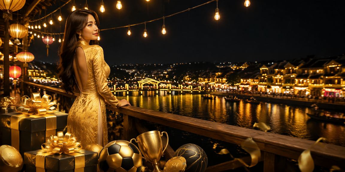 Khung cảnh Hội An với áo dài gợi ý người dùng theo dõi thể thao trên di động
